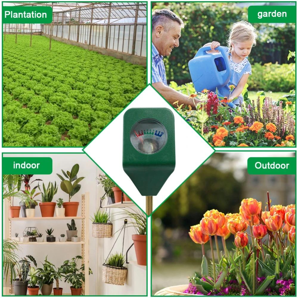 1-5PCS Soil Moisture Meter Plant Watering Test Soil Humidity Detector Hygrometer Temperature Meter Flower Potted Soil Analyzer