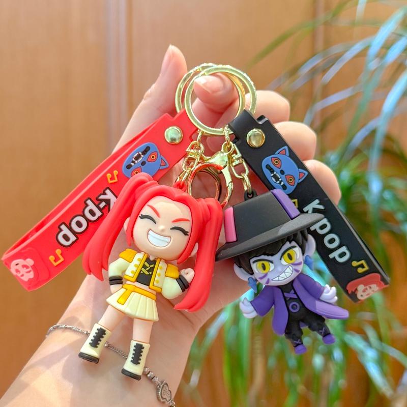 Keychain Cute Anime Rumi Mira Backpack Pendant Keyring Cute Pendant Hanging Charms Fans Birthday Party Gift