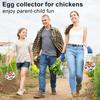 Egg Collecting Basket, Canvas Egg Basket for Gathering with 7 Pouches for Chicken, Duck, Goose, Bird, Various Poultry Collection (Grass-nest chicken)