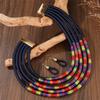 African Jewelry Set for Women Necklace Earrings Multi-layer Woven Choker Bridal Wedding Accessories