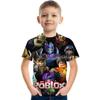 Roblox kid T shirt Boys Game Sports T-shirt Child Cartoon Short sleeve top 3D Print Casual Street Harajuku Clothes Children's clothing