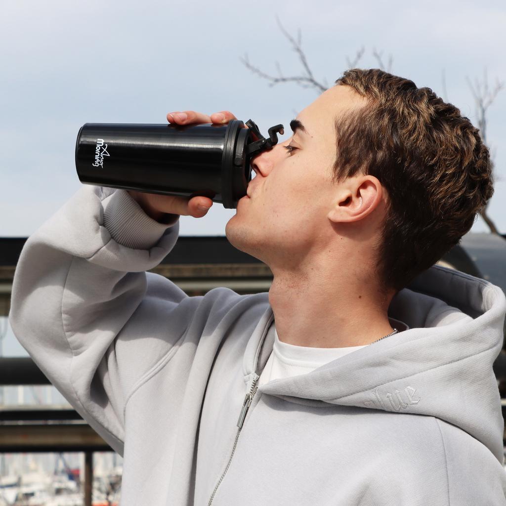 Any Morning SI231902 Travel Mug, 17 oz, Black