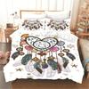 Dreamcatcher Pattern Duvet Couple Bedding Set 2 Pillowcase 1 Quilt Set HD Woman and Child Full Queen King Size Bed Quilt Cover
