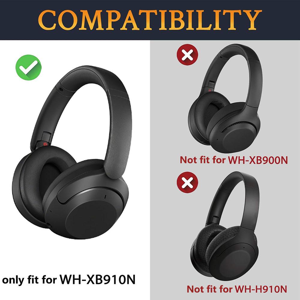 

Pair Headphones Ear Pads For Sony WH-XB910N, Ear Cups Cover Repair Parts