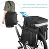 3 IN 1 Multi Functional Bike Pannier MTB Road Bike Rear Seat Trunk Bag Bicycle Cycle Cargo Carrier 37L