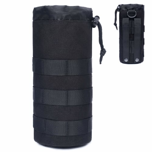 Azarxis Water Bottle Pouch, Nylon Bottle Case, MOLLE Compatible, Tactical EDC Pouch, Handy Pouch, Water Bottle Holder, for Hiking, Camping, Exploratio