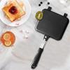 Double Sided Frying Pan Sandwich Maker Non-Stick Grilled Sandwich And Panini Maker Pan With Handle Aluminum Flip Pan Decor