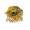 Aesthetic Vintage Devil's Eye Ring Tassels Imitated Pearl Glaze Ring Trendy Delicate Opening Finger Ring Party Favors
