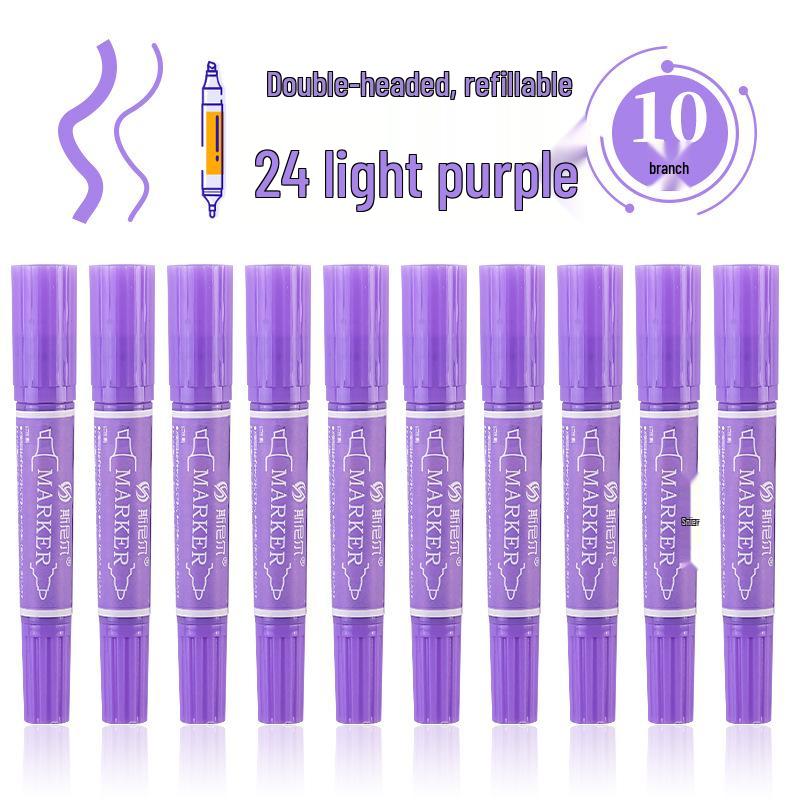 Snell 40-Color Double-Ended Oil-Based Marker Set for Children's Art and Professional Painting