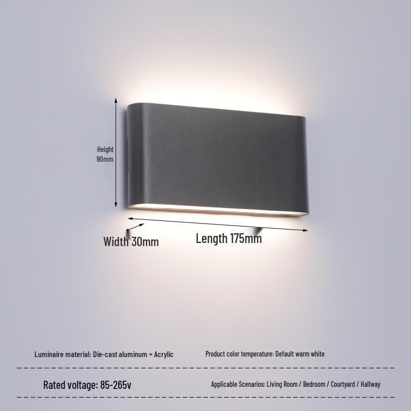 Modern LED Waterproof Outdoor Wall Lamp – Creative Design for Corridor