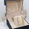 Children's Crown Tiara Girls New Crown Crystal Hair Hoop Model Catwalk Hair Accessories Princess Hairpin