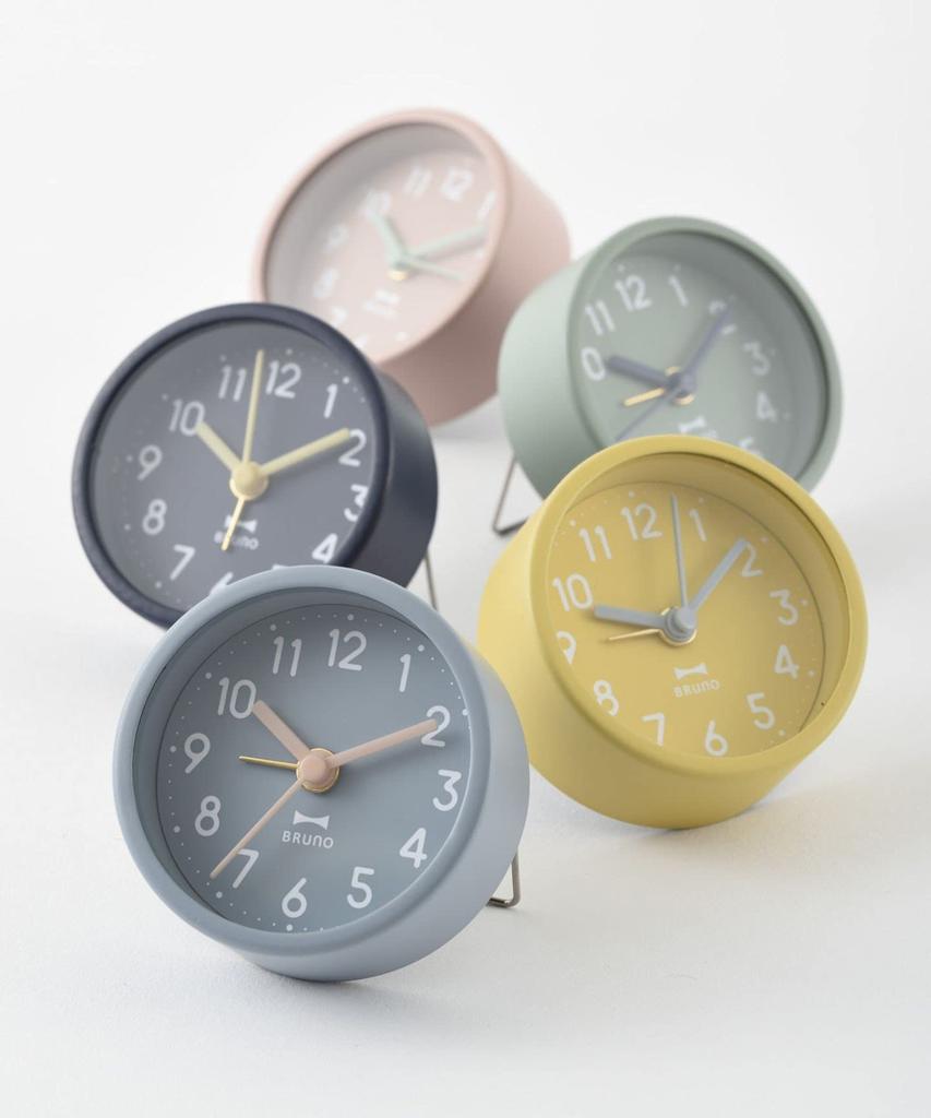 BRUNO Round Little Clock, Blue Gray, No Size, 2760280