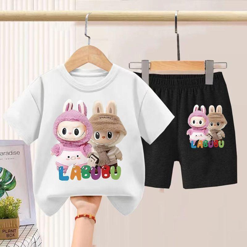 

Детский повседневный комплект с короткими рукавами для мальчиков и девочек, набор футболок 140