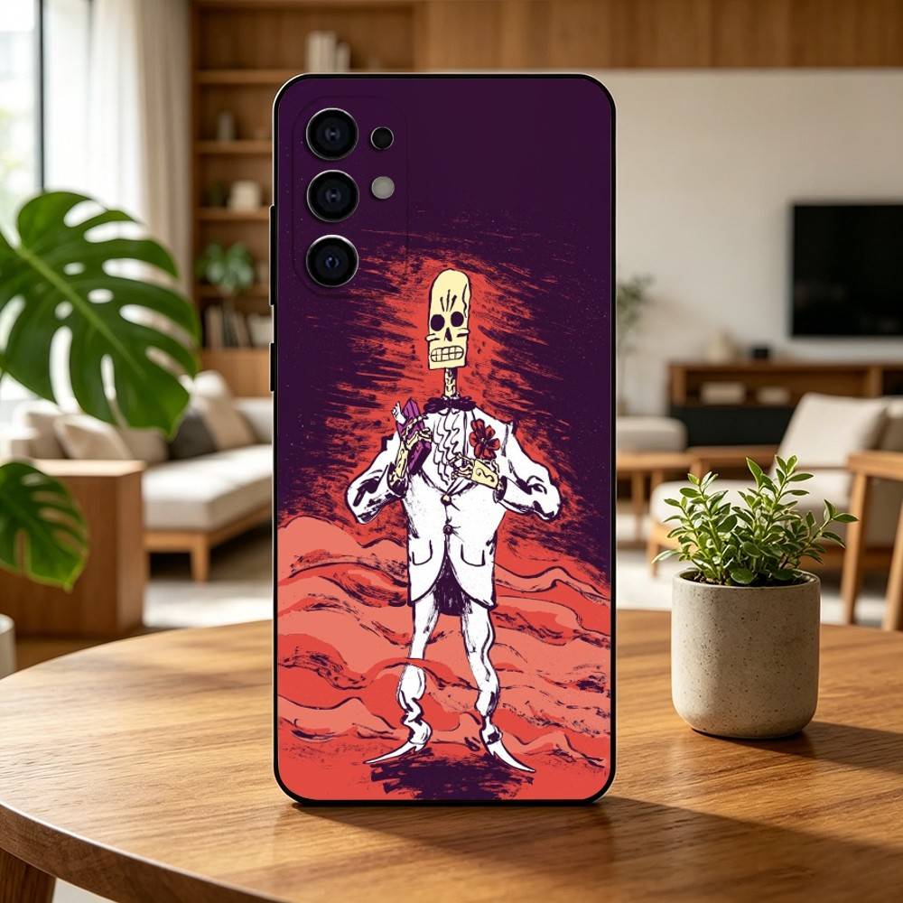 Game Grim Fandango  Phone Case For Samsung S25,S24,S21,S22,S23,S30,Ultra,S20,Plus,Fe,Soft Silicone Black Cover
