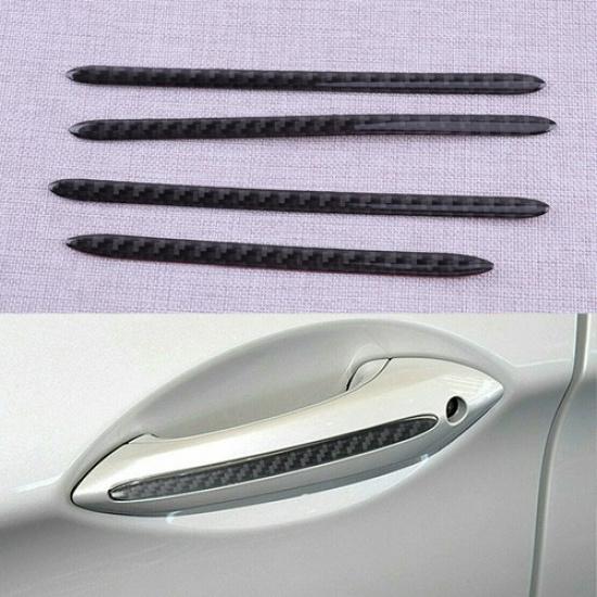 Carbon Steel Door Handle Stripe Trim Cover For 11-17 BMW 5Series F10 F11 F18