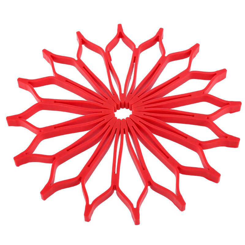 Silicone Heat Resistant Coaster Set For Kitchen And Dining Room Use