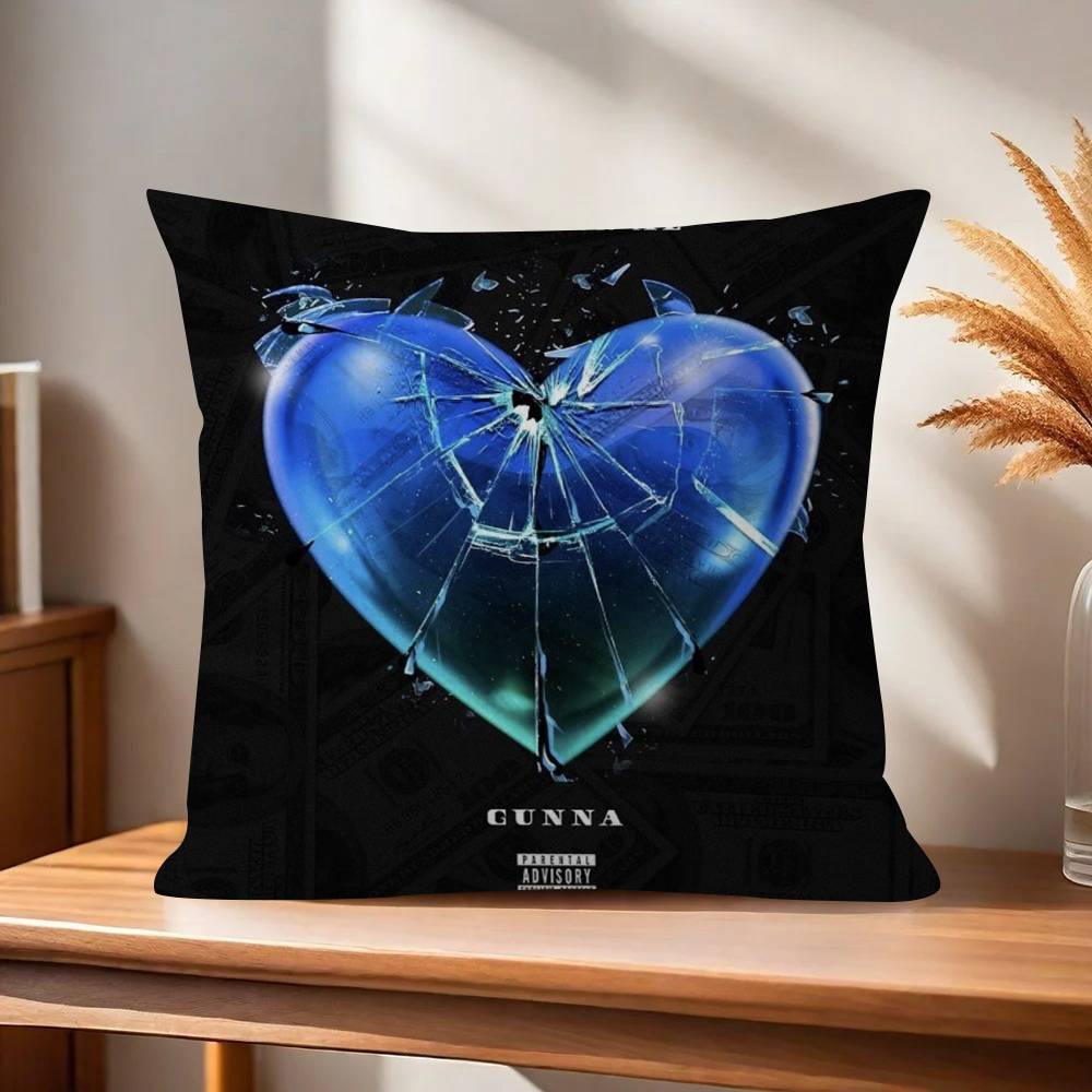 Singer Gunna Hot Album Pillowcase Toon Gift Cushion Cover Bedroom Home Sofa Chair Seat Decor Pillow Case