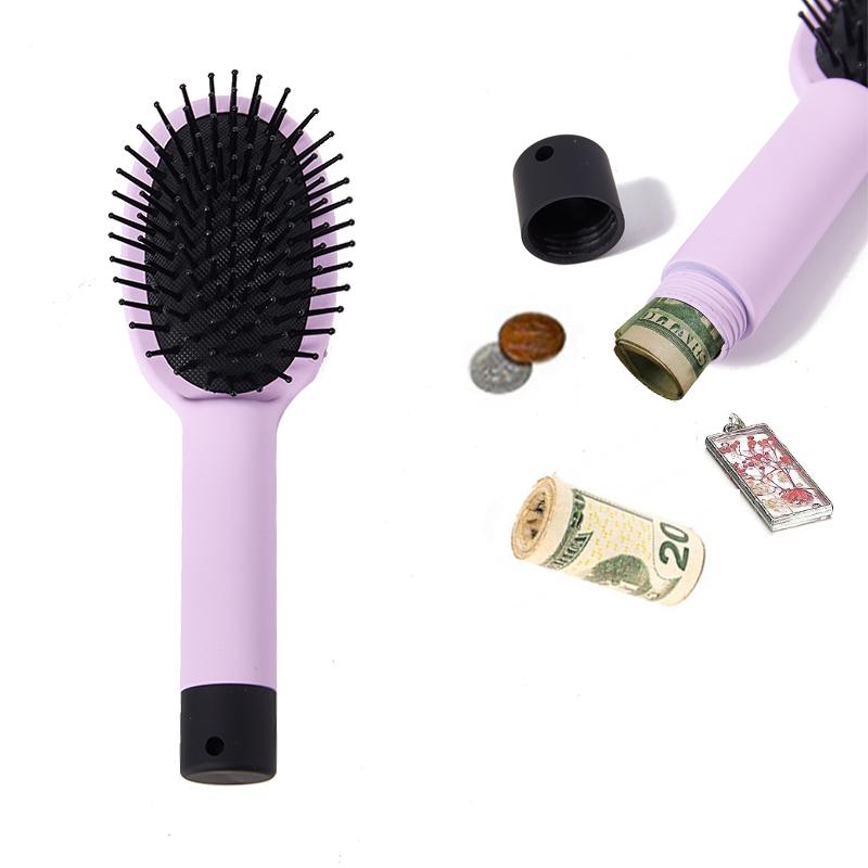 Brosse à Cheveux Peigne Diversion Cache Sûr Compartiment Secret Argent Clés Liquide Bijoux