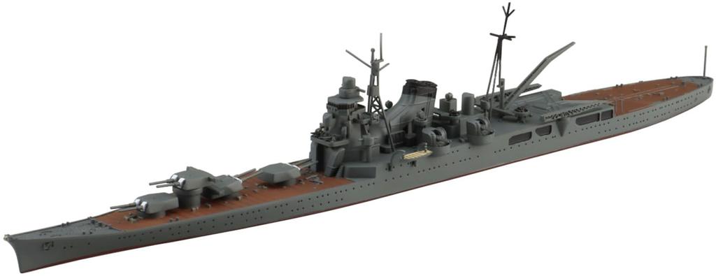 Aoshima Bunka Kyozai Waterline Series 332 Japanese Navy Heavy Cruiser Chikuma Plastic Model (AOSHIMA) 1/700 No. (Ship)