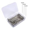 100Pcs 27/32/38/45/51/53mm T Pins Sharp Point Positioning Needle Sewing Pins for Wigs  DIY Crafts