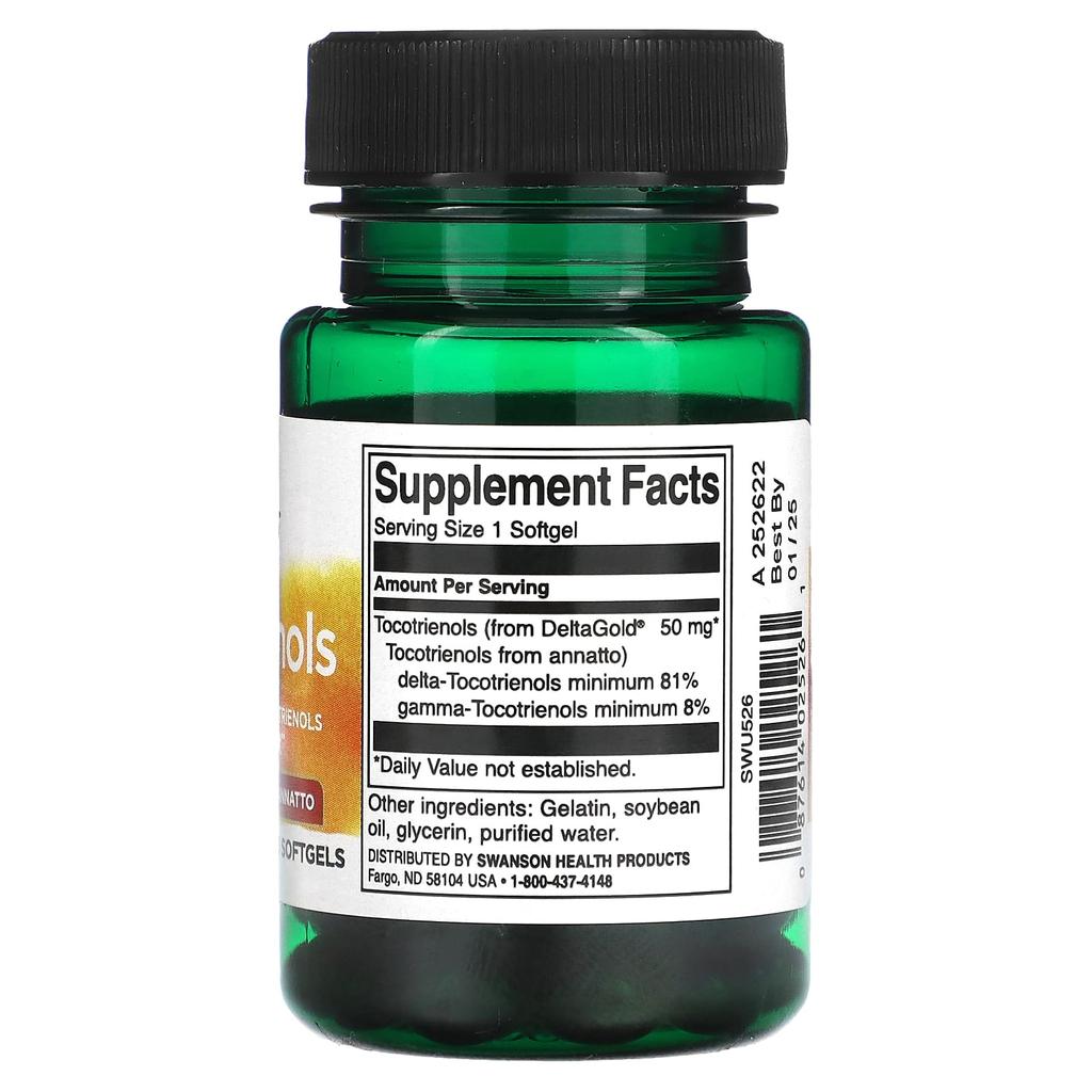 Tocotrienol, 50Mg, 60 Softgels