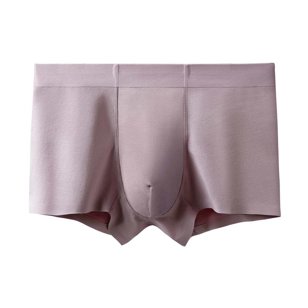Men's Summer Thin Pure Cotton Antibacterial Traceless Mid-waist Briefs