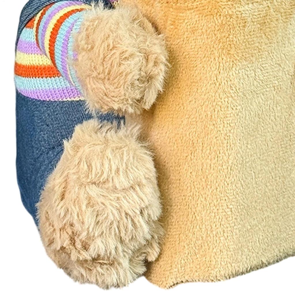 Car Tissue Holder 2-in-1 Multifunctional Cute Plush Bear Waterproof Auto Storage Truck Trash Can For Home Desk Table Bedside