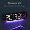 Large Digital Wall Clock Temperature Date Week Timing Lightsensing