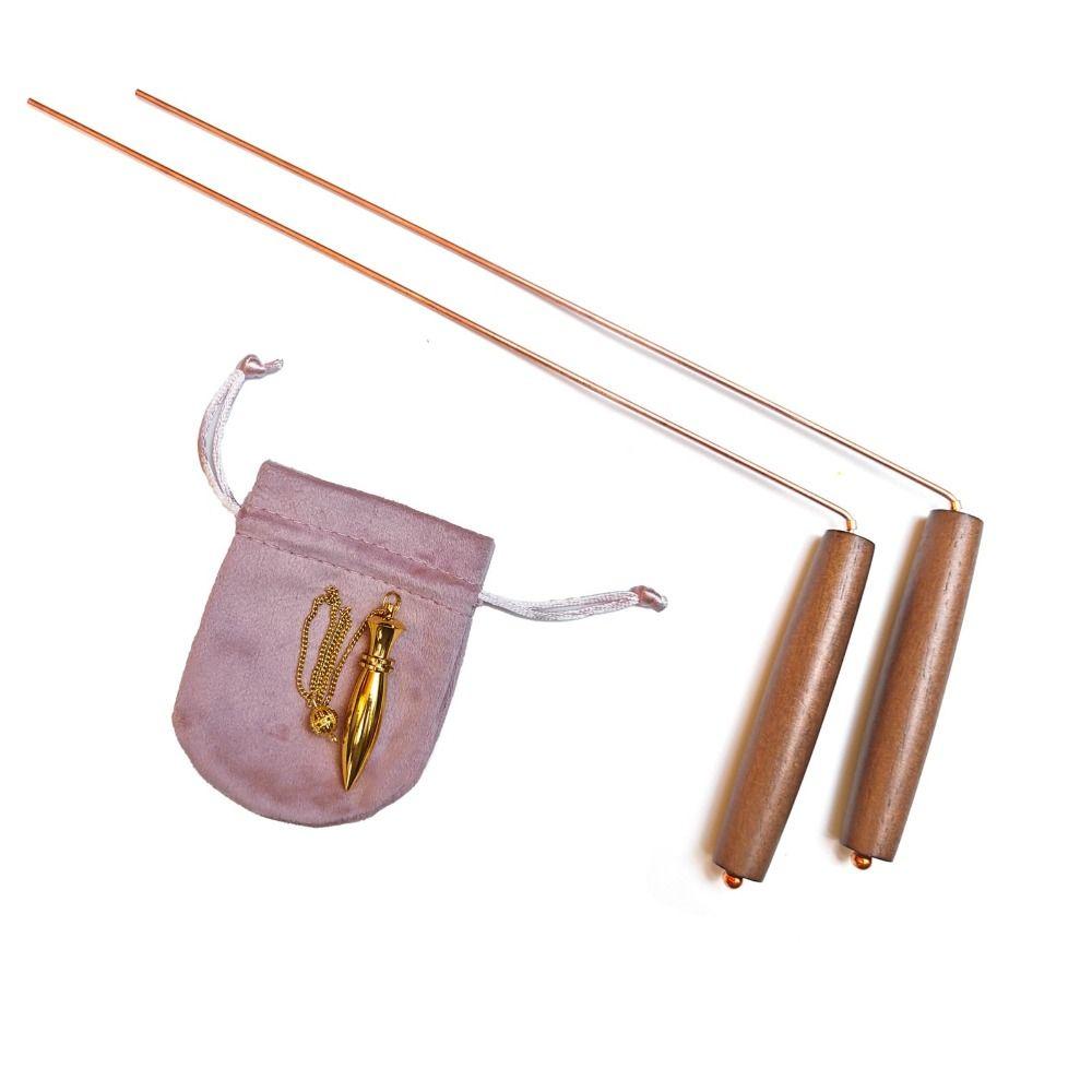 Detachable Pure Copper Metal Detector Flexible Metal Pinpointer Dowsing Rod  Outdoor Activities