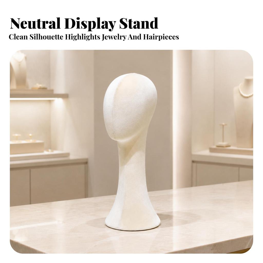 Kopf- und Halsmannequin Hoher Hutständer Tischplatte für Styling-Übungen