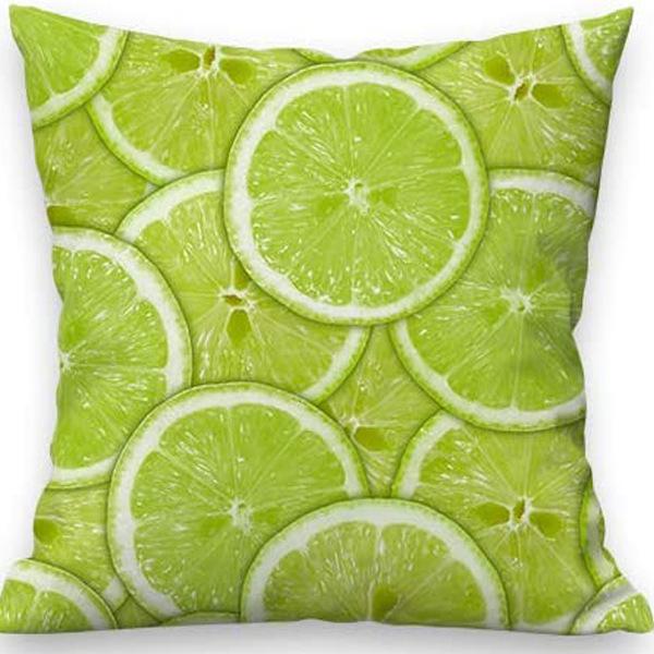 New Nordic Linen Pillowcase Summer Fruit Print Pillowcase Sofa Cushion Cover Home Furnishing