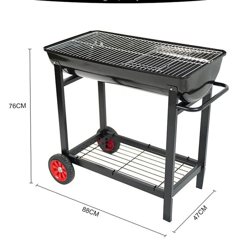 Эмалированный Уличный Угольный BBQ Гриль, Защищенный от Ржавчины