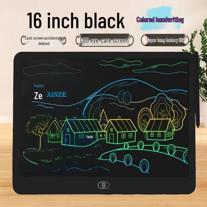 Children's LCD Vertical & Horizontal Writing Tablet - Drawing & Writing Board with European Standard Qualification.