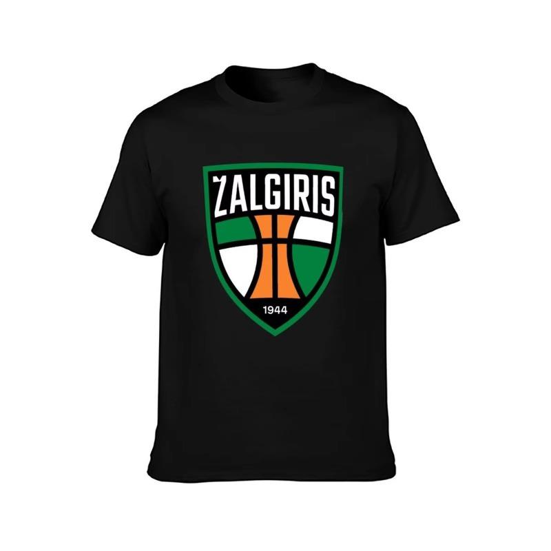 Men's Basketball Logo T-Shirt Vintage Sports Team Print Cotton Tee Casual Streetwear Spring and