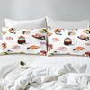 Sushi Duvet Cover Cute Rice Ball Bedding Set Children And Girls Room Decoration Three-Piece Set