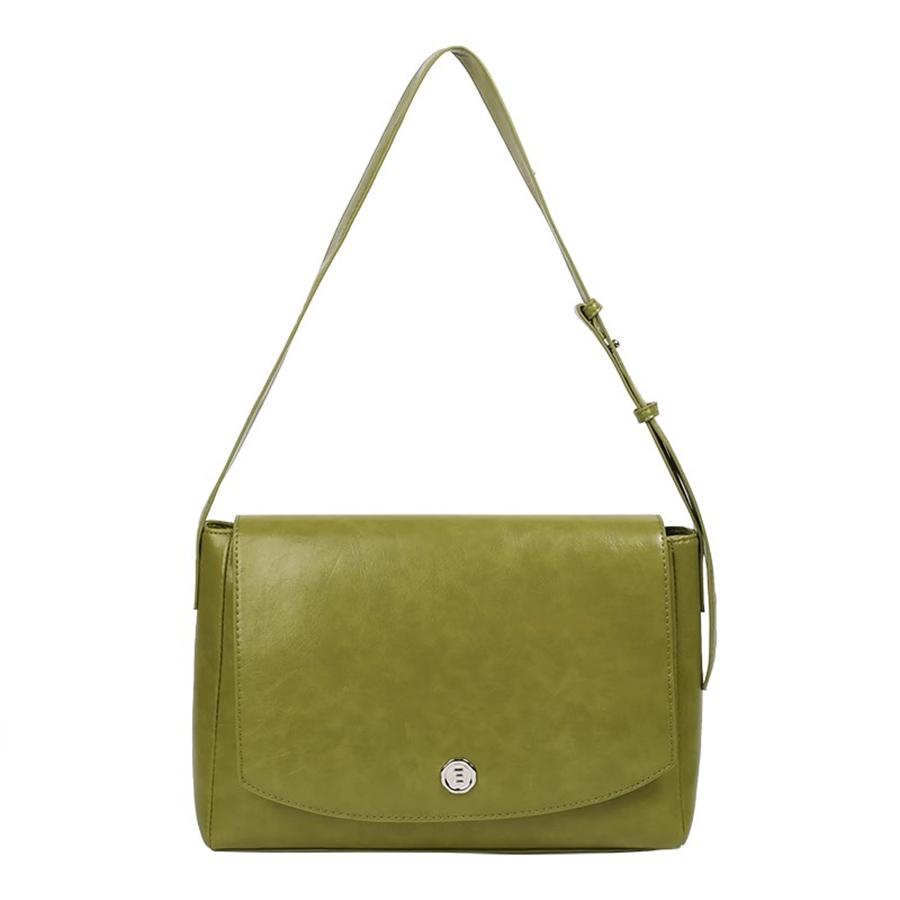 Female handbag summer vintage large capacity pu leather Tote bag new designer commuter flap shoulder crossbody messenger bag sac