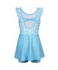 Lenomasuyeongbog Girls' Rabbit Ribbon U-Back One-Piece Swimsuit Sky Blue Rn-Gs2G502-Sb