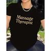 Kurzarm-T-Shirt für Massagetherapeuten, Bequem und Leicht
