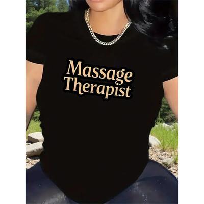 Short Sleeve T-Shirt for Massage Therapist, Comfortable and Lightweight