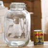 Round Glass Sealed Jar with Stainless Steel Clasp for Food Storage