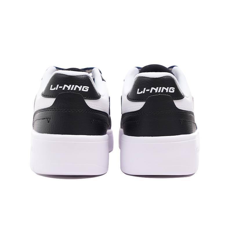Li Ning Skateboard Shoes Men's Low Top White Black Blue White Shoelace AGCu567-1XD