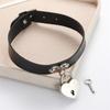 Leather choker collar Round Circle pendant Choker Necklace Women Punk Style chocker Fashion Goth jewelry