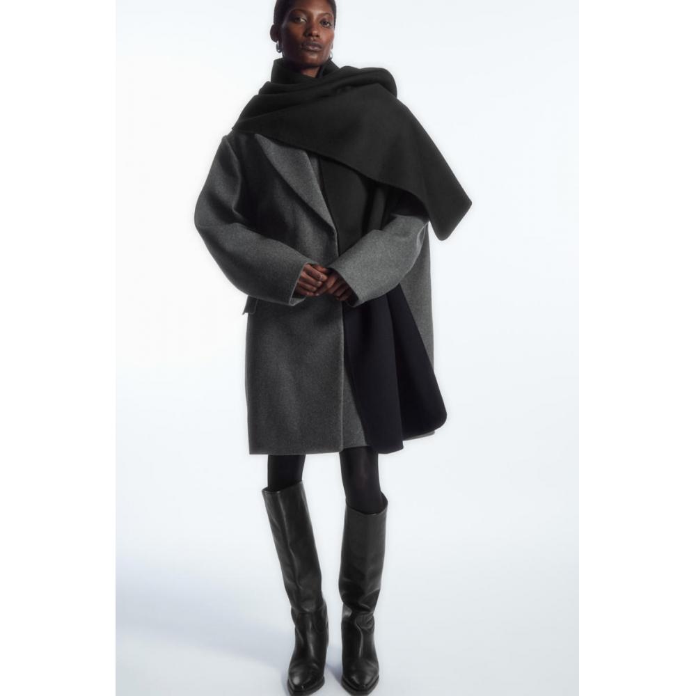 Cos Japan Oversized Double Face Wool Scarf