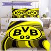 3pcs Duvet Cover Set (1*Duvet Cover + 2*Pillowcase, Without Core), Borussia Dortmund Print Soft All‑Season Bedding Set, Home Bedroom Decor Gift