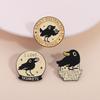 3-10pcs/set Cute Animal Enamel Pins Pet Dogs Raccoon Red Eared Rabbit Panda Brooches Lapel Badge Funny Jewelry Gifts for Friends