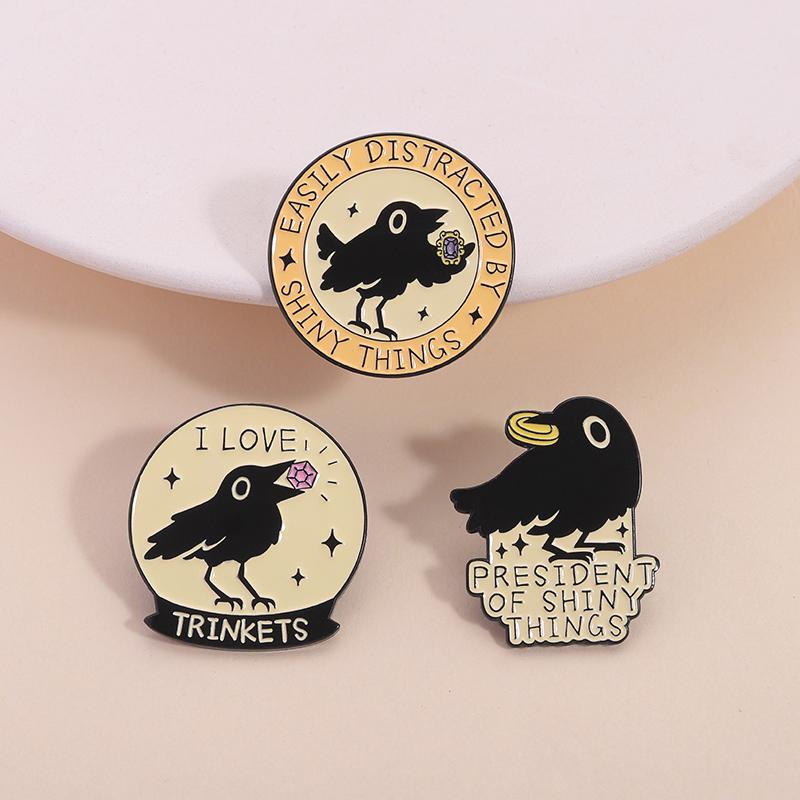 3-10pcs/set Cute Animal Enamel Pins Pet Dogs Raccoon Red Eared Rabbit Panda Brooches Lapel Badge Funny Jewelry Gifts for Friends