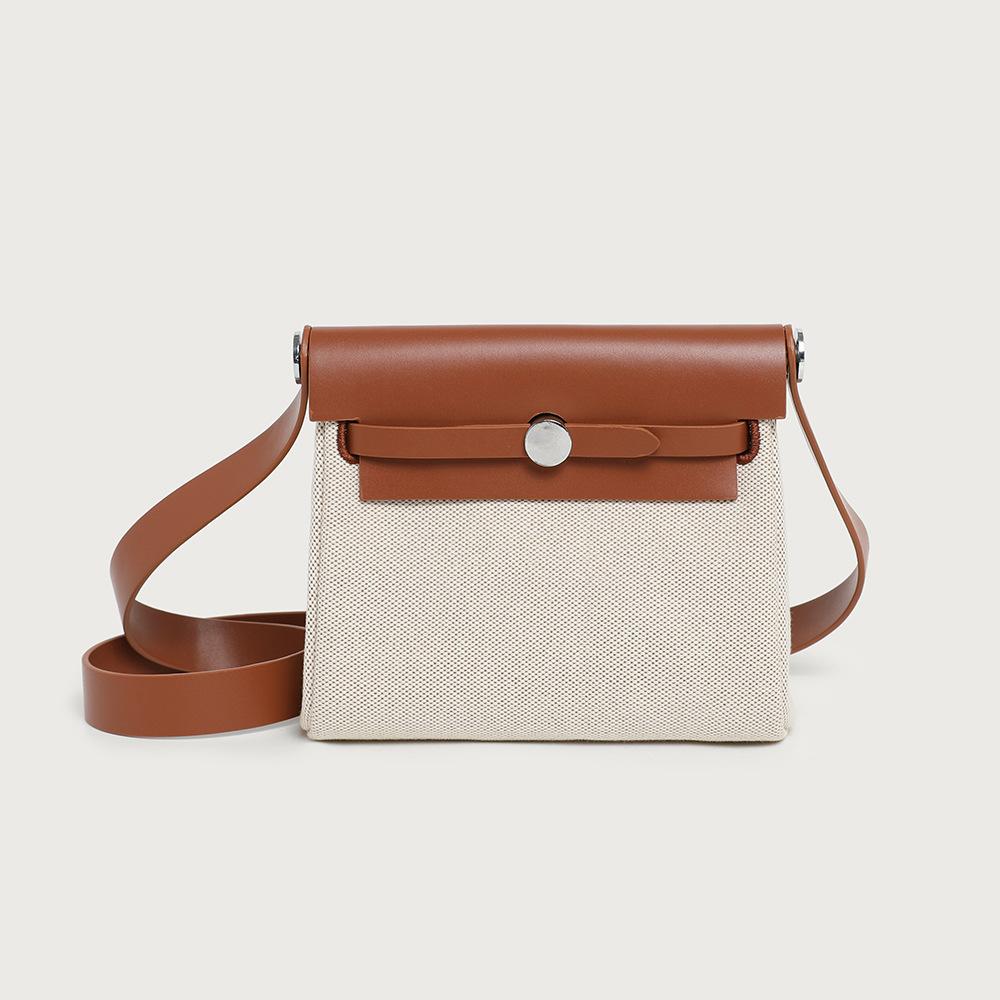 

2026 New canvas Kelli bag mini herbag mobile phone bag shoulder bag versatile diagonal cross-border women s bag 20*7*23cm