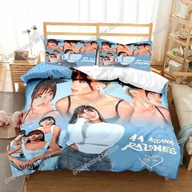 Spanish Singer Aitana Ocana Bedding Set Duvet Cover Bed Set Quilt Cover Pillowcase Comforter King Queen Size Boys Adult