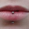 Lip Ring Fake Labret Piercing Barbell Lip Clip Cuff Non-piercing Eyebrow nail Zirconia Lip Clip