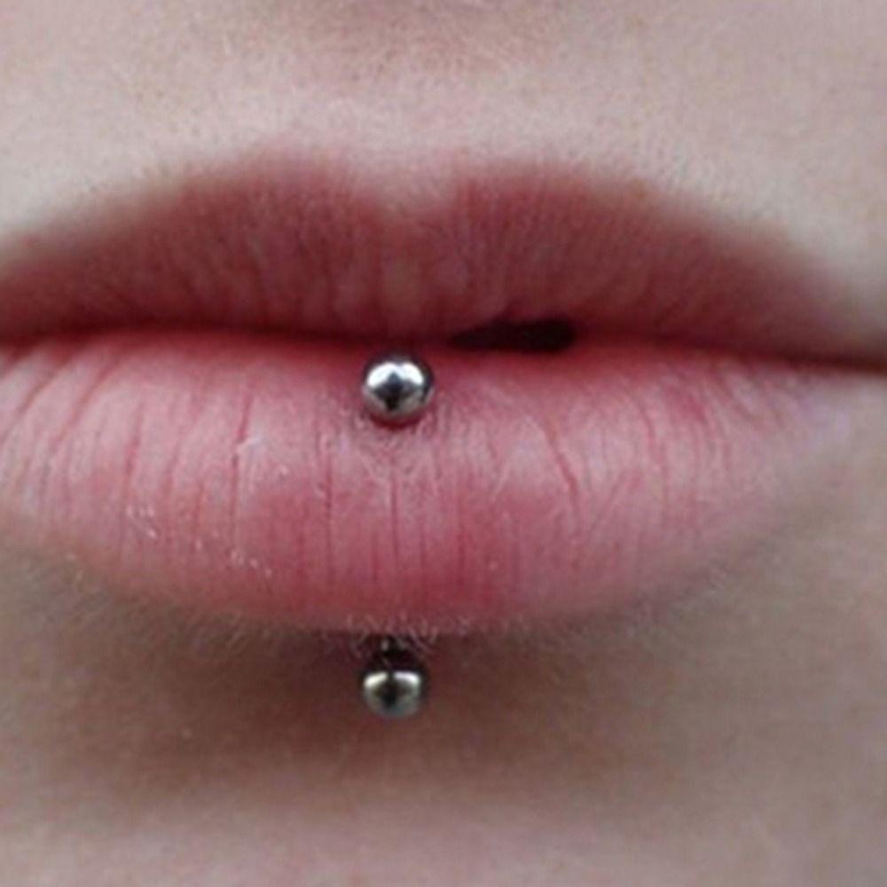 Lip Ring Fake Labret Piercing Barbell Lip Clip Cuff Non-piercing Eyebrow nail Zirconia Lip Clip